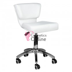 Scaun pentru salon cu spatar model 227 alb, art ACP 131584